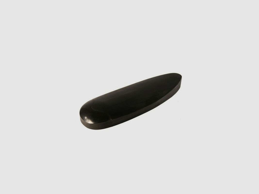 Zwarte kunststof schouderpad 150 x 52 mm - h. 15 mm