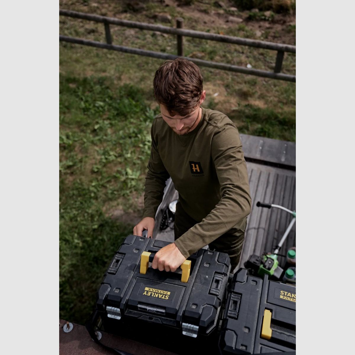 HÄRKILA Gorm Langarmsshirt Willow Green