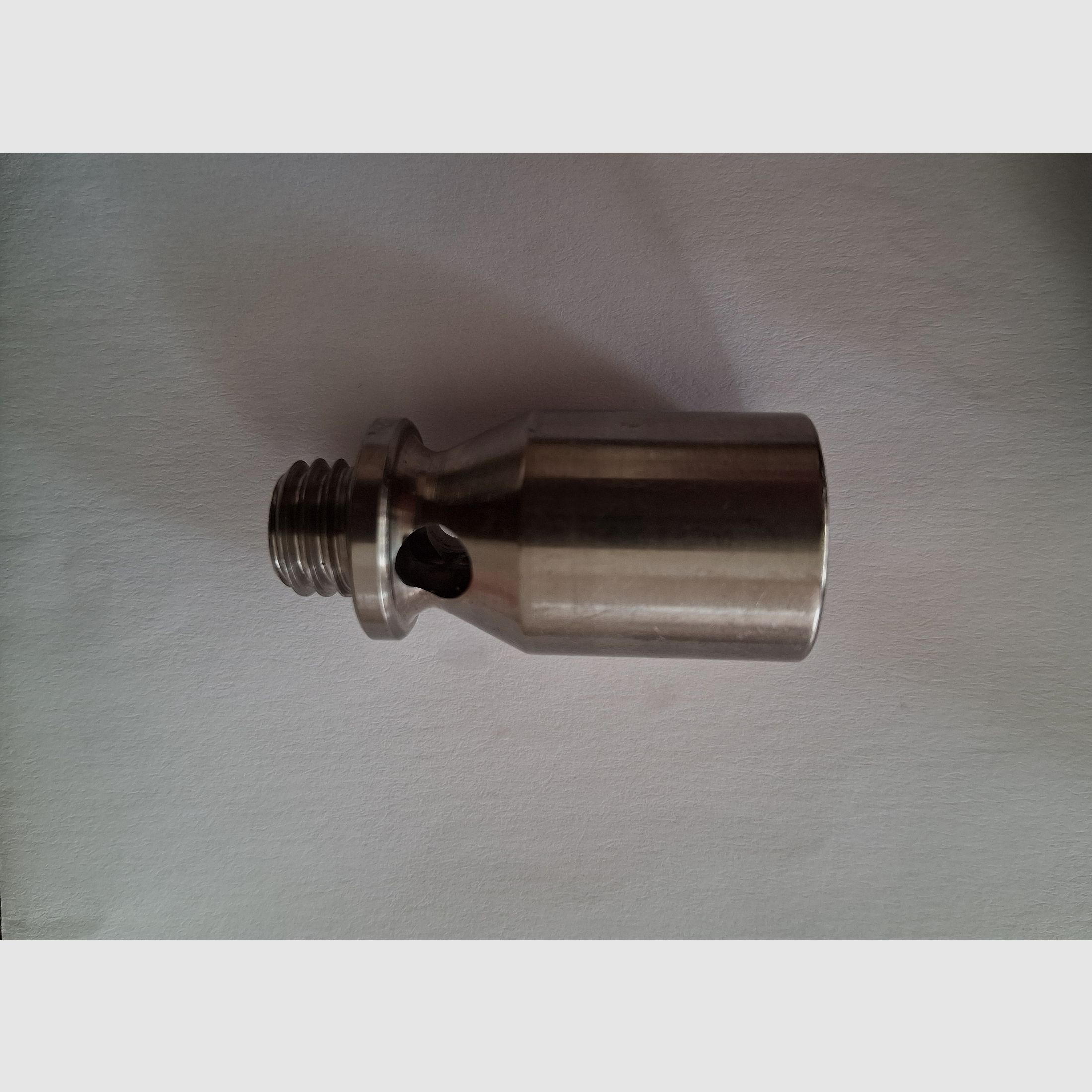 Edelstahl Zusatzlauf Abschussbecher für Geco P35 (neuwertig)