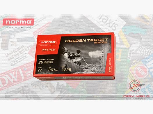 .223 Rem Norma Golden Target Match 77gr 5g HPBT