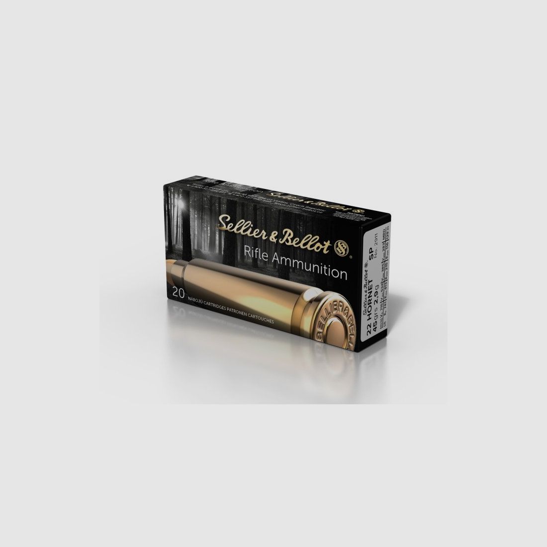 Amunicja S&B kal. 22 Hornet SP 45gr, zdjęcie 1 z 2