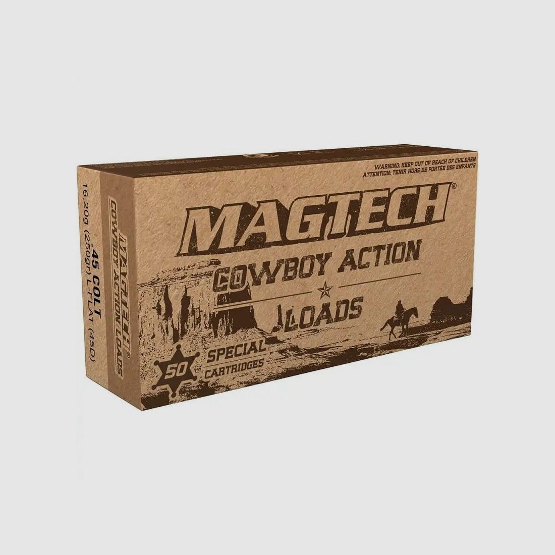 Magtech .45 Colt LFN 250 gr. Blei-Flachkopf 45D Cowboy Action - 50 Stk.