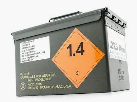 GGG 223 REM 55 GRS FMJ 1000 pcs Boîte Nato