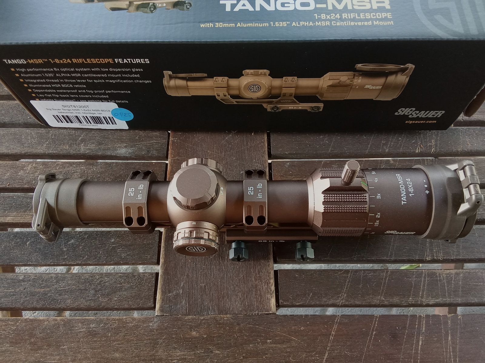 Scope LPVO 1-8 Sig Sauer Tango FDE MSR 1-8x24 with mount