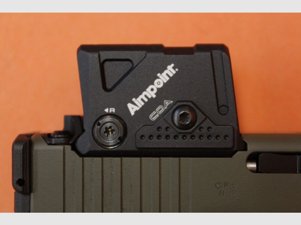 Glock Ha.Pistole 9mmLuger Glock45 Gen5 A-CUT Aimpoint COA Combo Hunter Edition OD Green m. Red Dot Sight