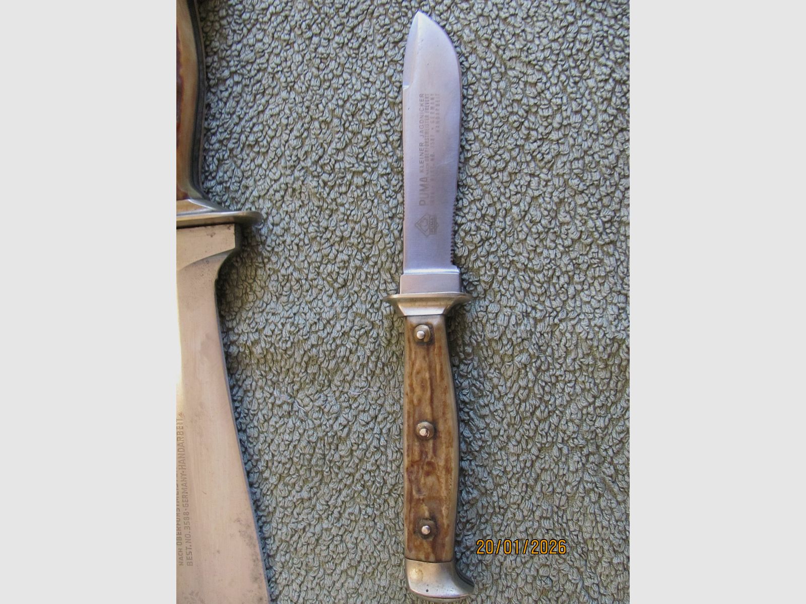 Original Puma Waidblatt 3588 in wooden box - used, without damage