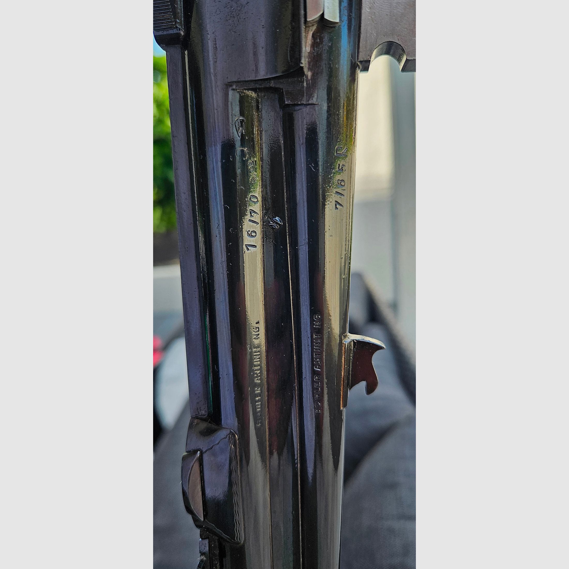 Einzelstück Johannes Feldbusch Bockdrilling • Kal. 7x65R - .222 Rem. - 16/70 • Böhler Antinit • Zeiss Diavari VM 2,5-10x50 T*, Bild 11 von 15
