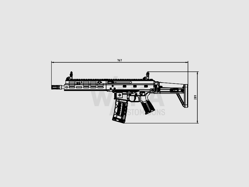 B&T APC223 Pro Sport with a barrel length of 308mm, image 3 of 5