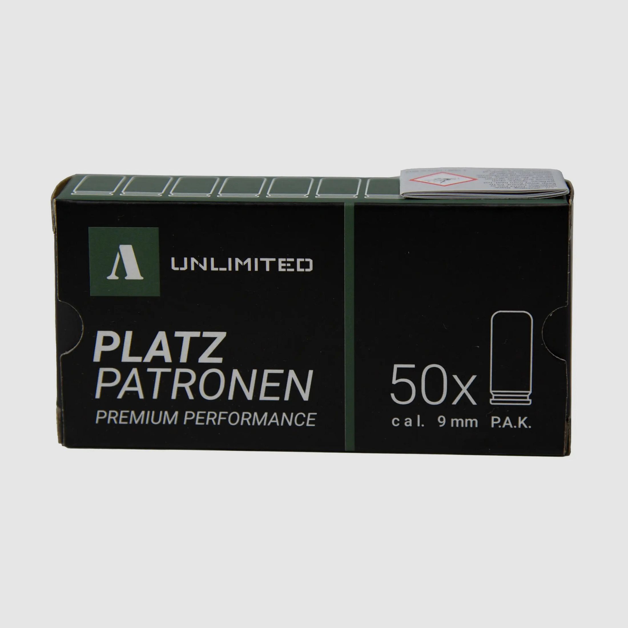 ASMC Unlimited Nabojów Blank Premium Performance kal. 9mm P.A.K 50 sztuk