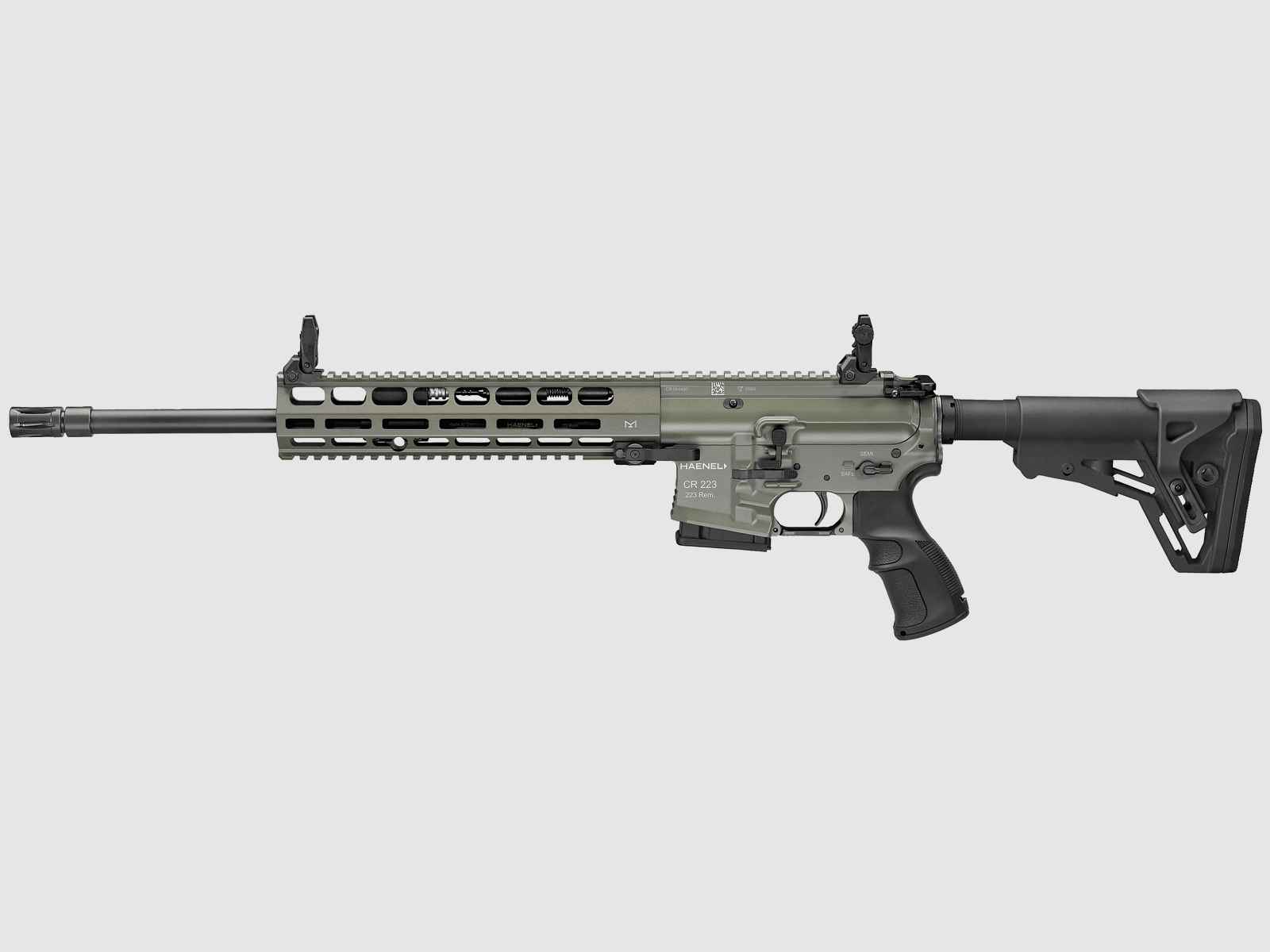 Haenel CR223 M-Lok oliv – Matchabzug – 16.5″ / .223 Rem., Bild 2 von 2