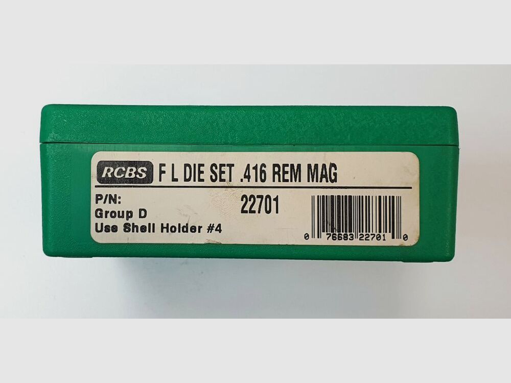 RCBS RCBS Reloader Special Full Length Die Set, .416 Rem Mag Matrice
