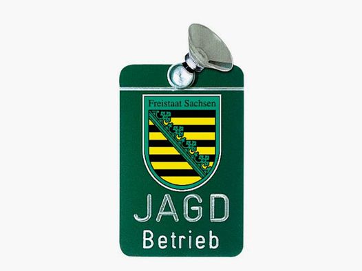 Autoschild "Jagdbetrieb" Dr. Gmünder