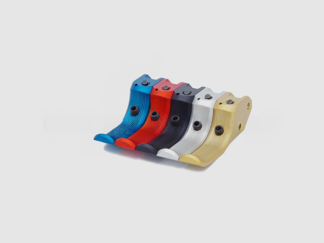 Eemann Tech SA Trigger for CZ 75, set back/short fingers, type: serrated, color: gold, image 1 of 3