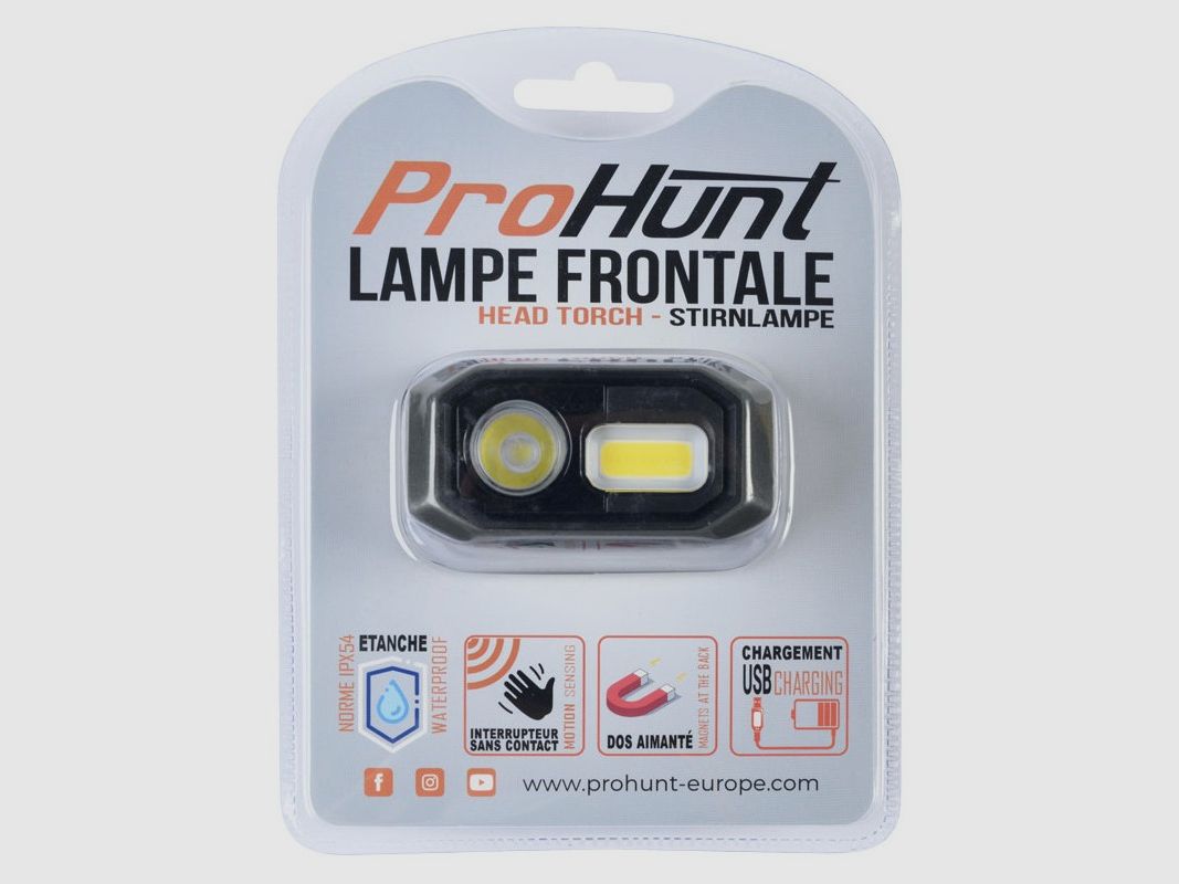 Frontale Prohunt - 480 Lumen - wiederaufladbar, Bild 2 von 2