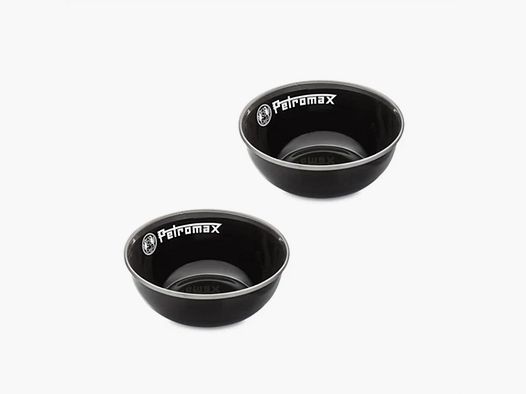 Petromax Petromax Ciotole in Smalto 500 ml Set da 2 Pezzi - Nero