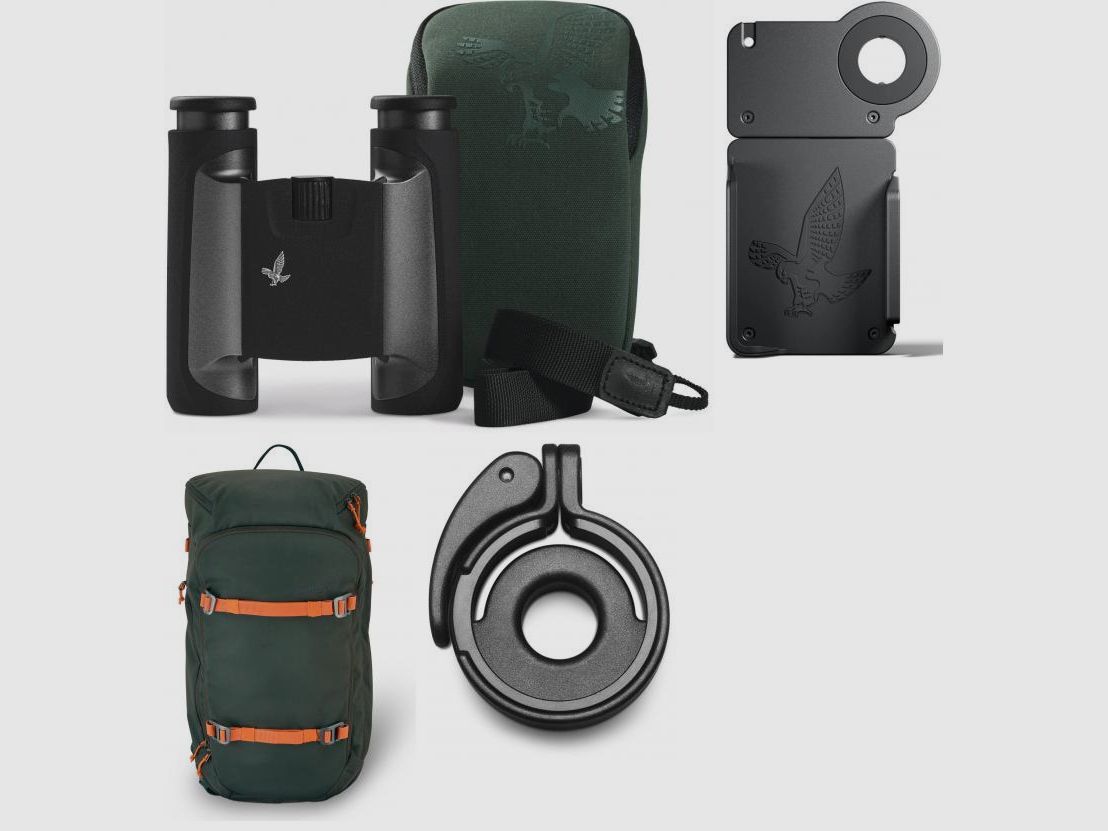 SWAROVSKI OPTIK Swarovski CL Pocket 10x25 Anthrazit+Wild Nature Expertenpaket Wandern