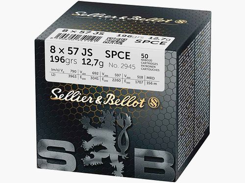 8x57 IS Teilmantel CE 12,7g/196grs. Sellier & Bellot