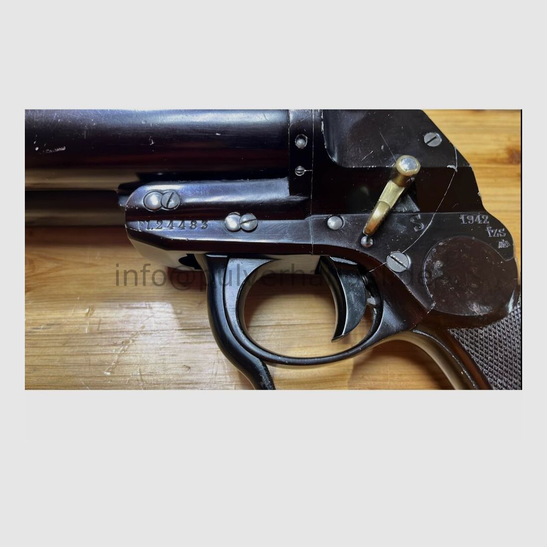 fzs Doppelläufige Fliegerleuchtpistole L Original Wehrmacht Luftwaffe Kaliber 4(Signal)