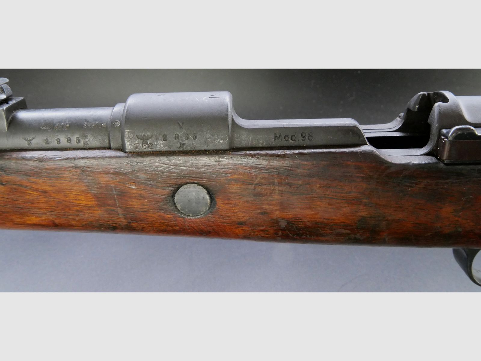 Mauser K98k Umbau auf Einzellader Original Bestempelung, ohne Bajonett und Riemen