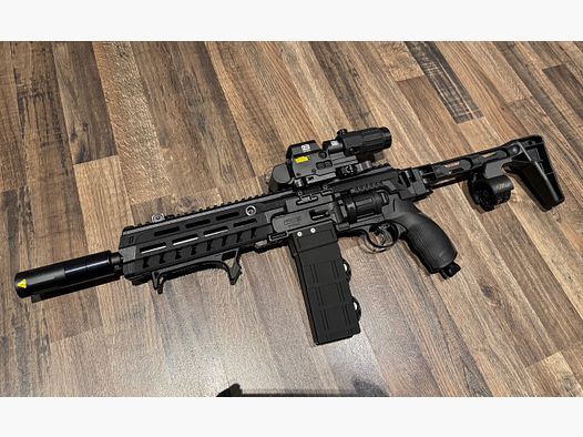 T4E Carbine Conversion Kit für HDR50 TR 50 X-Tracer Booster Flip up Visiere Munition Tracer UX Nano Point 3