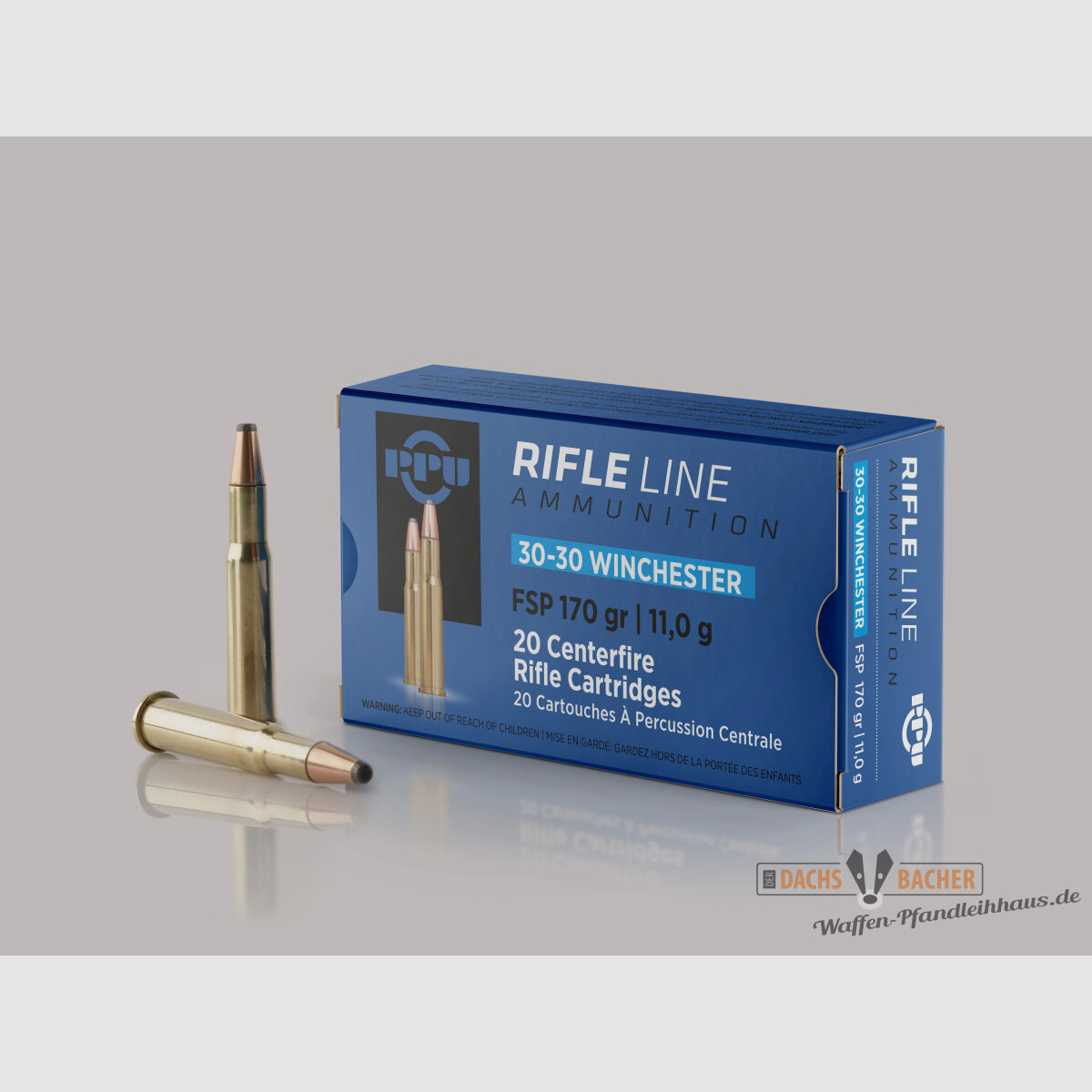 PPU Privi Partizan .30-30 Win 11,0g/170gr FSP Teilmantel 20 Schuß