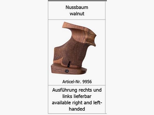 ARMINIUS gripschalen voor HW 9/357 - Nill /Match walnoot, rechts, verstelbaar