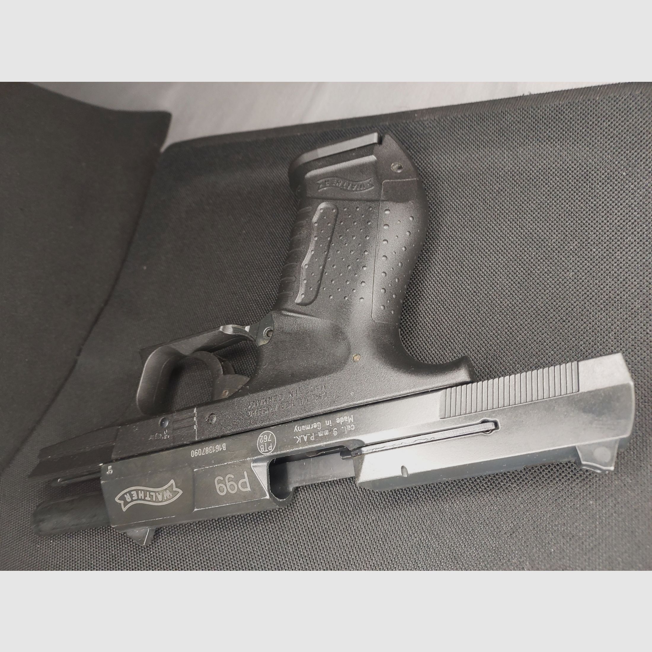 Walther P99 Schreckschuss Pistool 9mm P.A.K. (PTB 762) P 99 met Coptex Holster