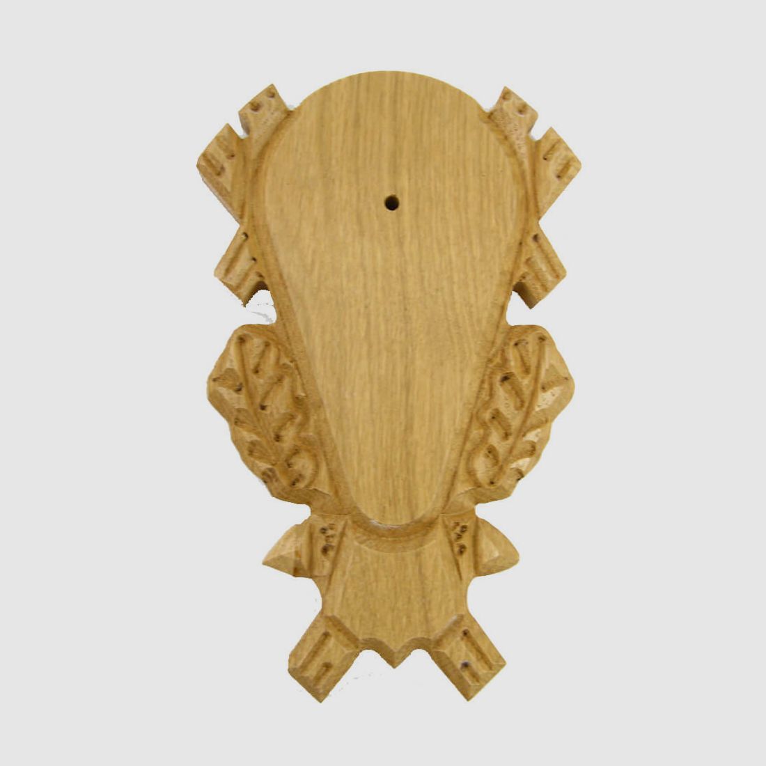 Placa para trofeo con compartimento de pino (de color claro, decorada), imagen 1 de 2