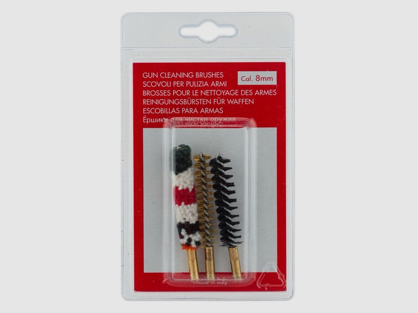 Set aus drei Bürsten für Waffen mit gezogenen Läufen – M3 weiblich Kal. 8 mm, Bild 6 von 6