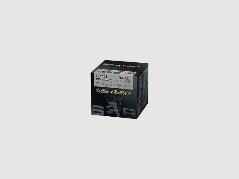 Sellier & Bellot 8x57 IS S&B FMJ 196 grs - 50Unid