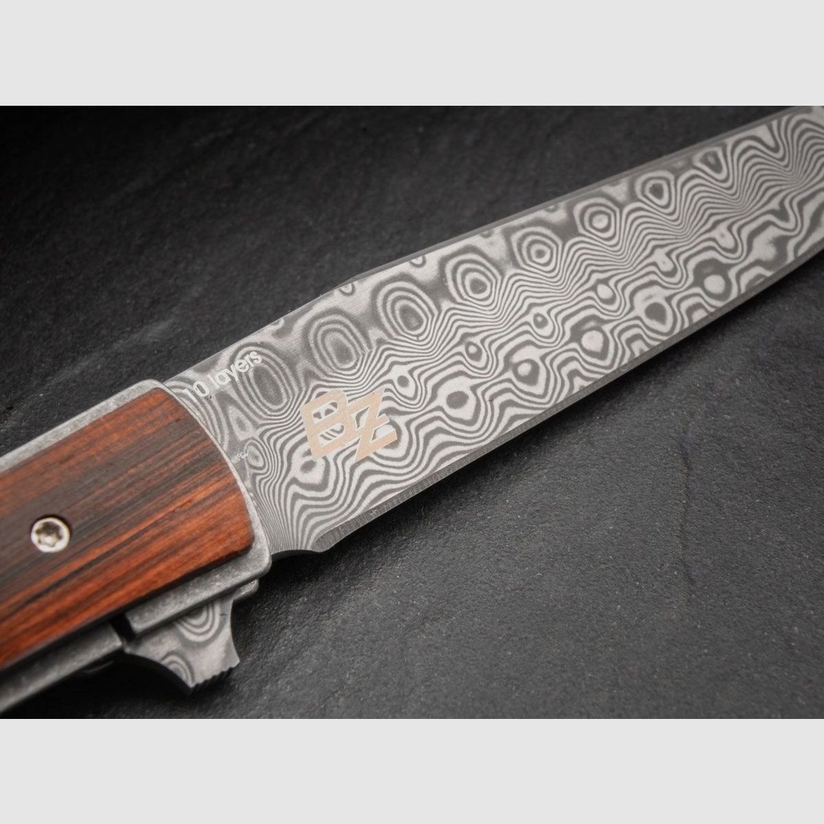 Böker Plus Urban Trapper Cocobolo Damast couteau de poche, Bild 10 von 14
