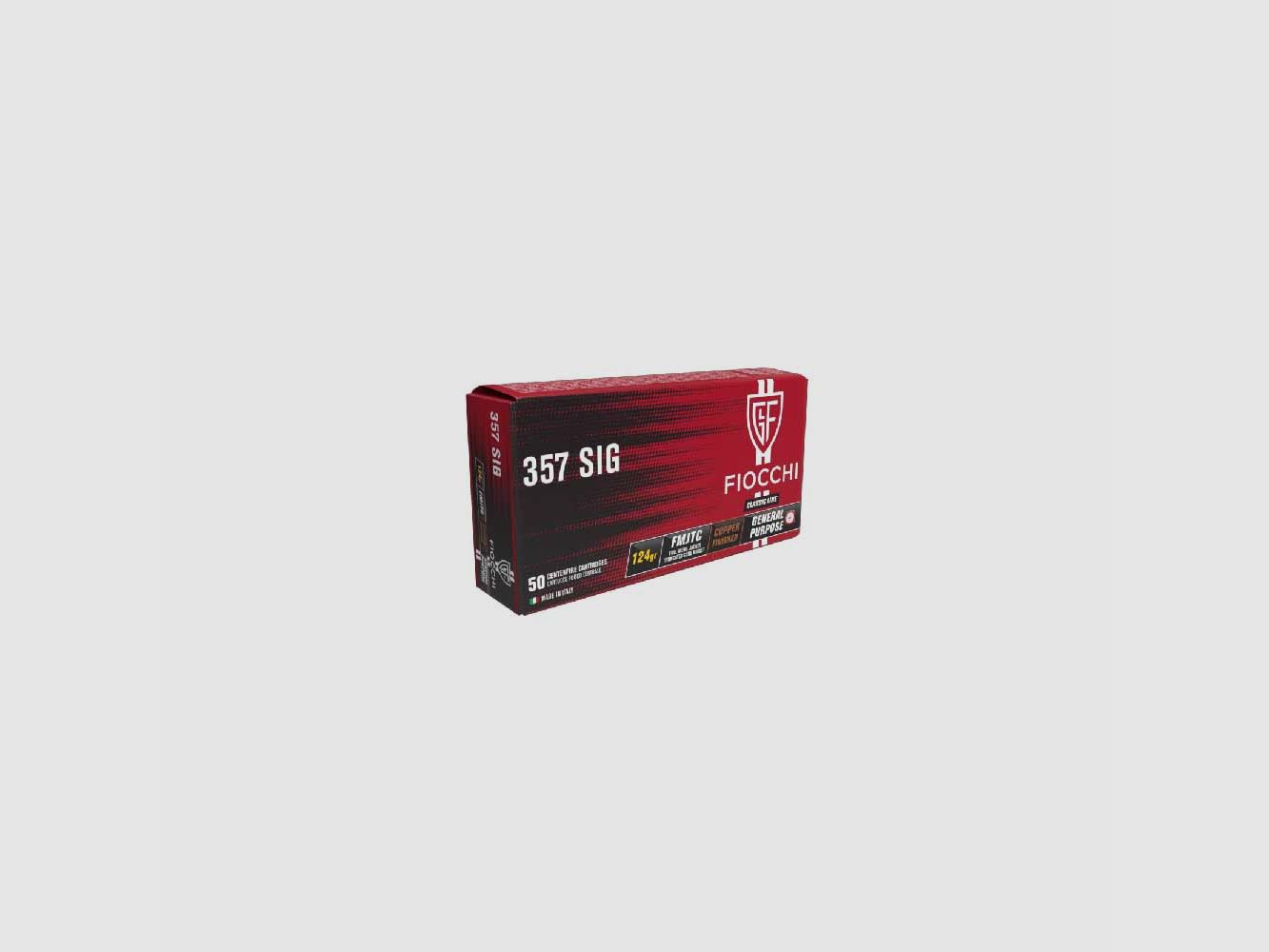 FIOCCHI .357SIG FMJ TC 124 gr 50 pièces