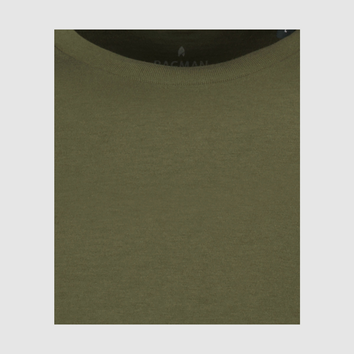 RAGMAN Langarm-Shirt Rundhals Dunkelgrün