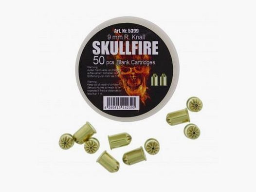 SKULLFIRE 9mm R. Messinghülse