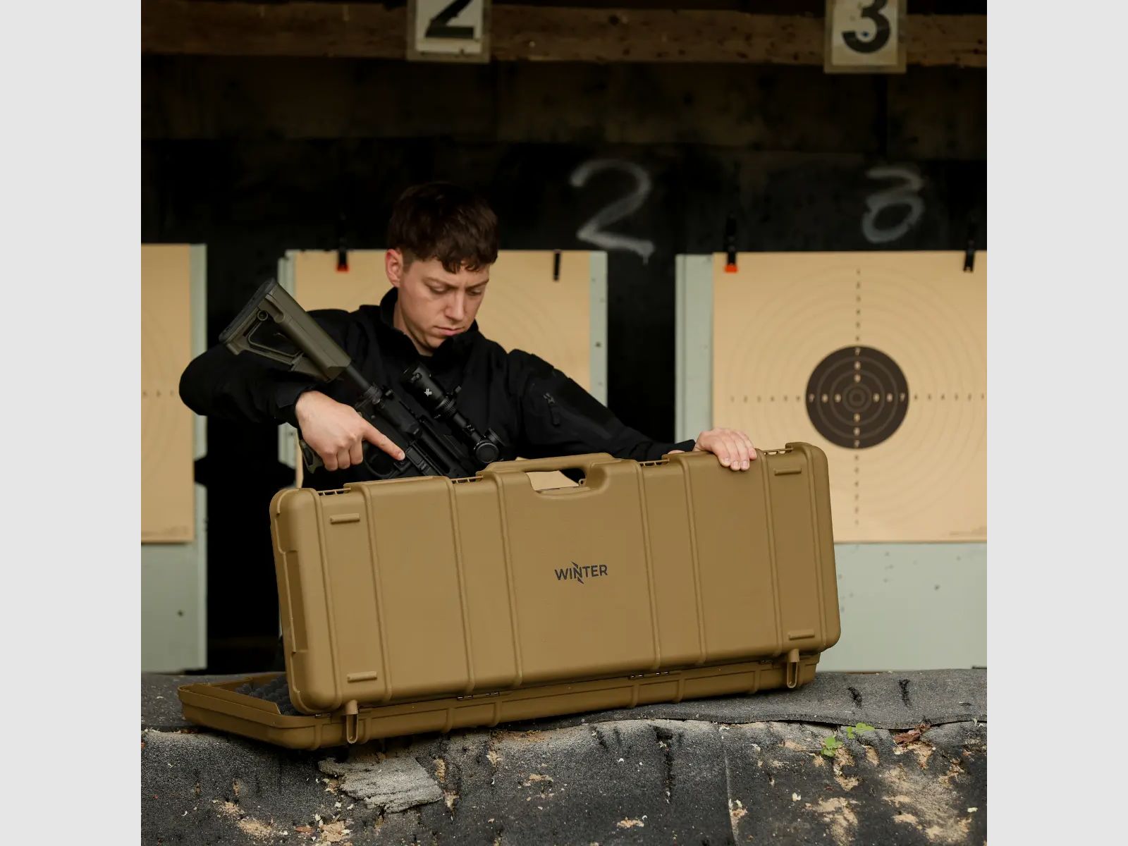 Winter Gewehrkoffer Coyote 107 cm