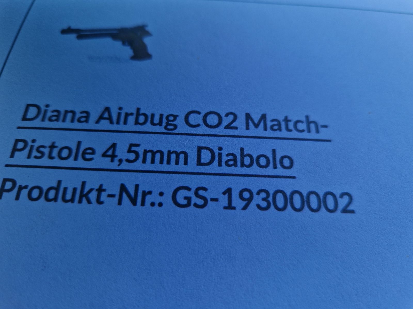 Pistola da match Co2 Diana Airbug