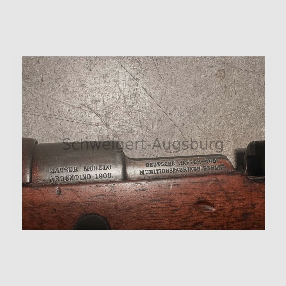 DWM Argentino 1909 Salutgewehr mit BKA Stempelung Salut