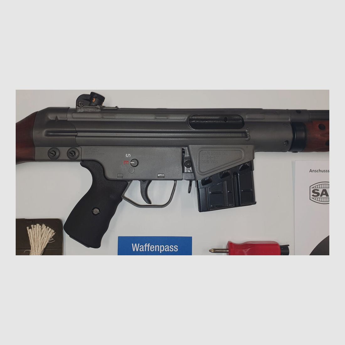 Swabian Arms GmbH semi-automatic rifle SAR M41 SPORTMATCH MF3 G3KT caliber 308win. - MADE IN GERMANY - similar to HK41/G3