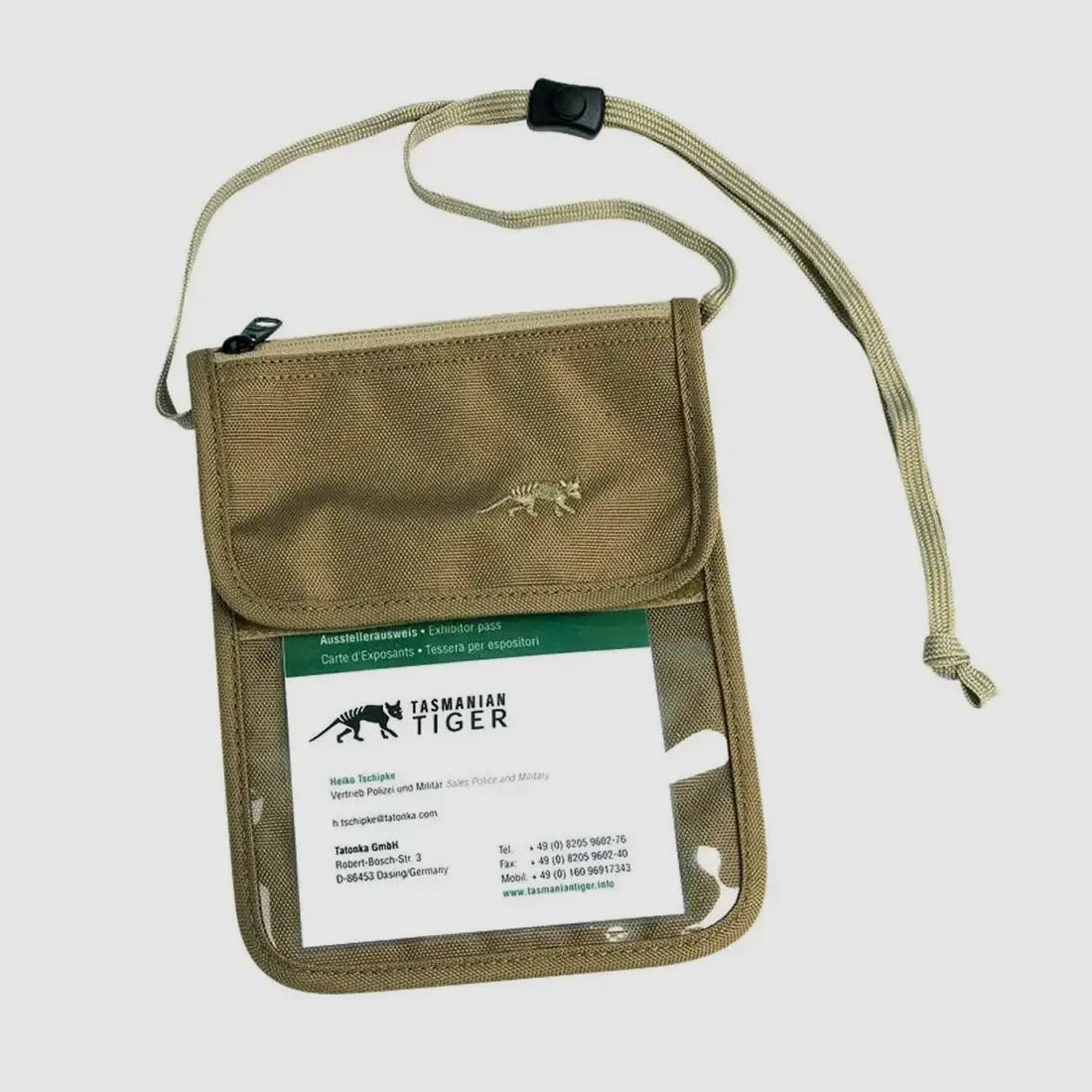 Tasmanian Tiger ID Holder TT Neck Pouch