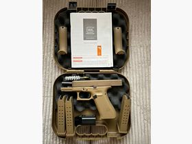 Glock 19x (pistol handgun) caliber 9mm in coyote