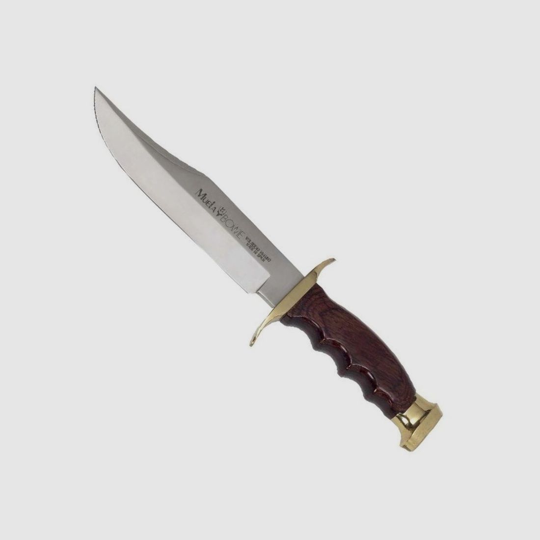 Bowie knife wood size brass

