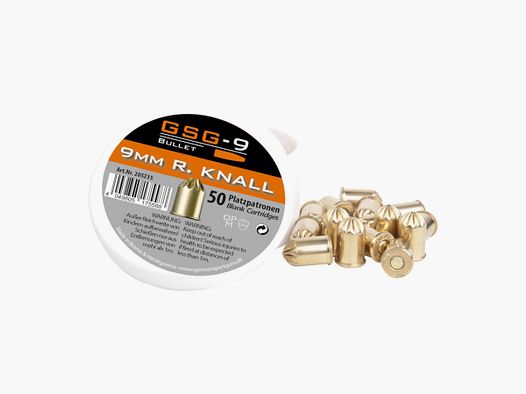 GSG 9mm/380R AM blank cartridges (50 pcs.)