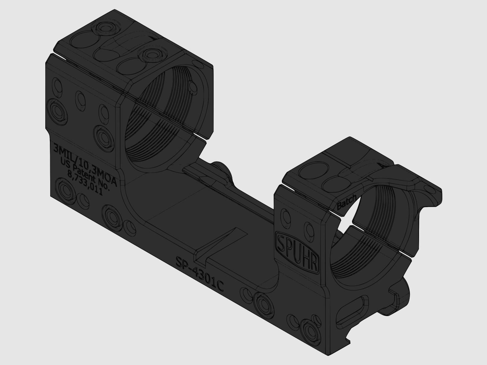 SPUHR SP4301C Montage 34mm 10 MOA H-30mm L-130mm