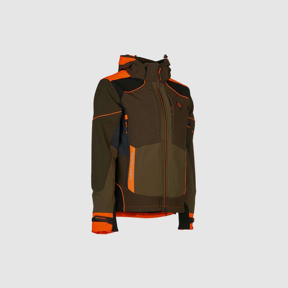 JACKET – UNIVERS – HUNTING K2 SOFTSHELL U-TEX Green/Orange, image 4 of 6