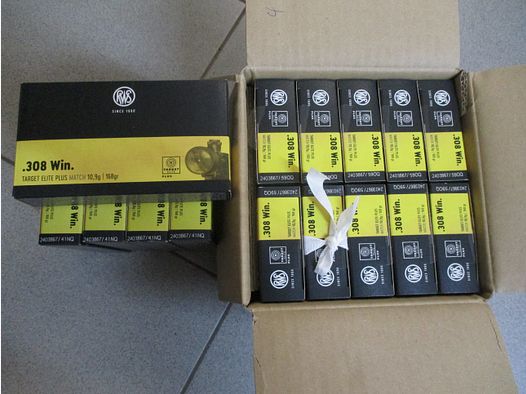RWS Target Elite Plus .308 Win 10,9g 168grs.