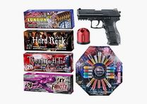 Pistolet startowy Nowy Rok XXL zestaw 7