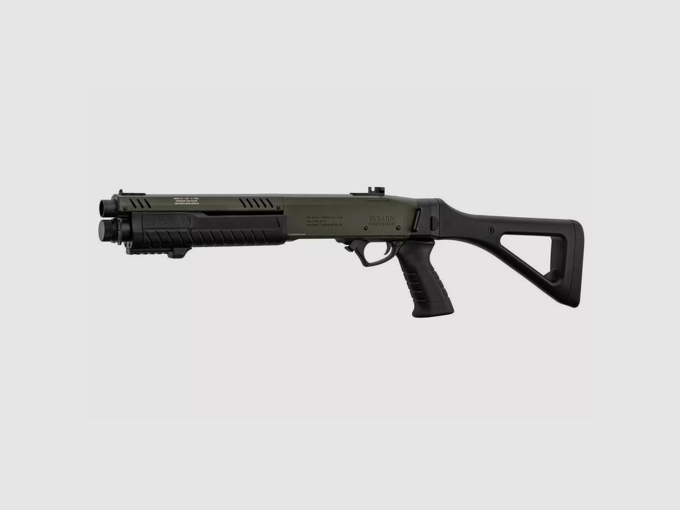 Replik Vorderschaftrepetierer FABARM STF12 Initial Gas BO MANUFACTURE - Schwarz - Gasbetrieben - Realismus und Robustheit für das Schießen, Bild 1 von 5