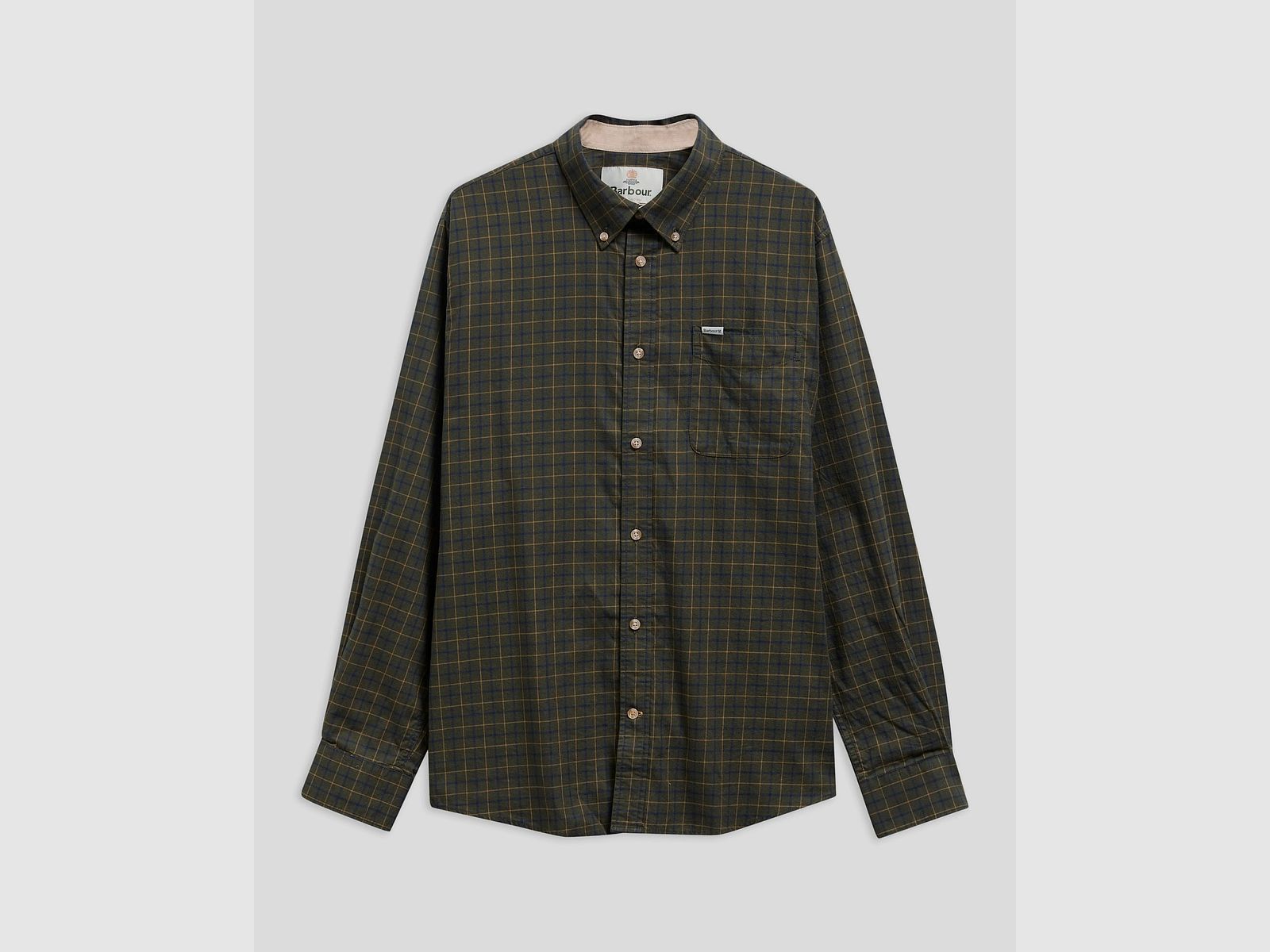 Barbour Bank Shirt, Olive, Homme L
