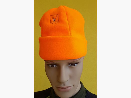 ORANGE FLEECE-HAUBE