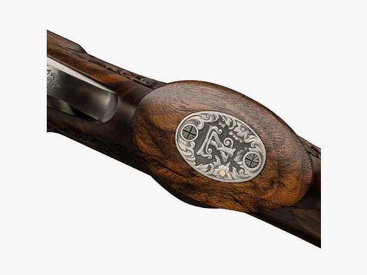 KRIEGHOFF Mehrpreis für Neuwaffe Gravur: Monogrammplatte Optima-Ultra-Classic-Hubertus